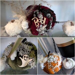 3pc Pumpkin Set w/ Crystals & Accents